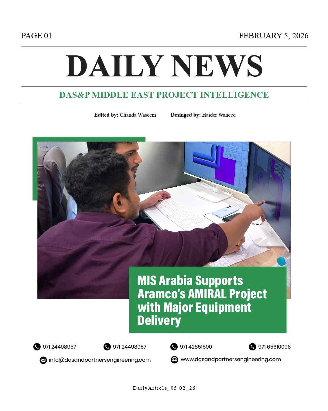 Daily News with DAS&P - 5th Feb 2026