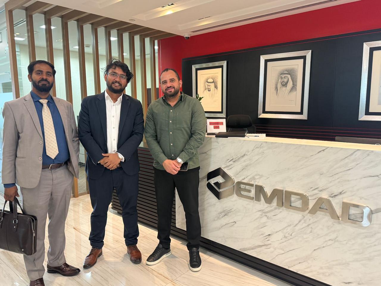 Project Signing with Mr. Wasim Samy