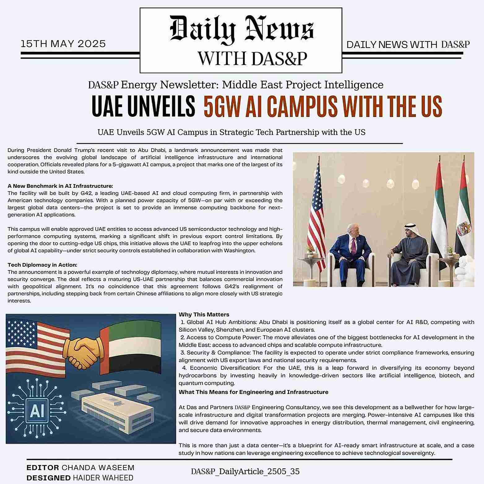 Daily News with DAS&P - 15th May 2025