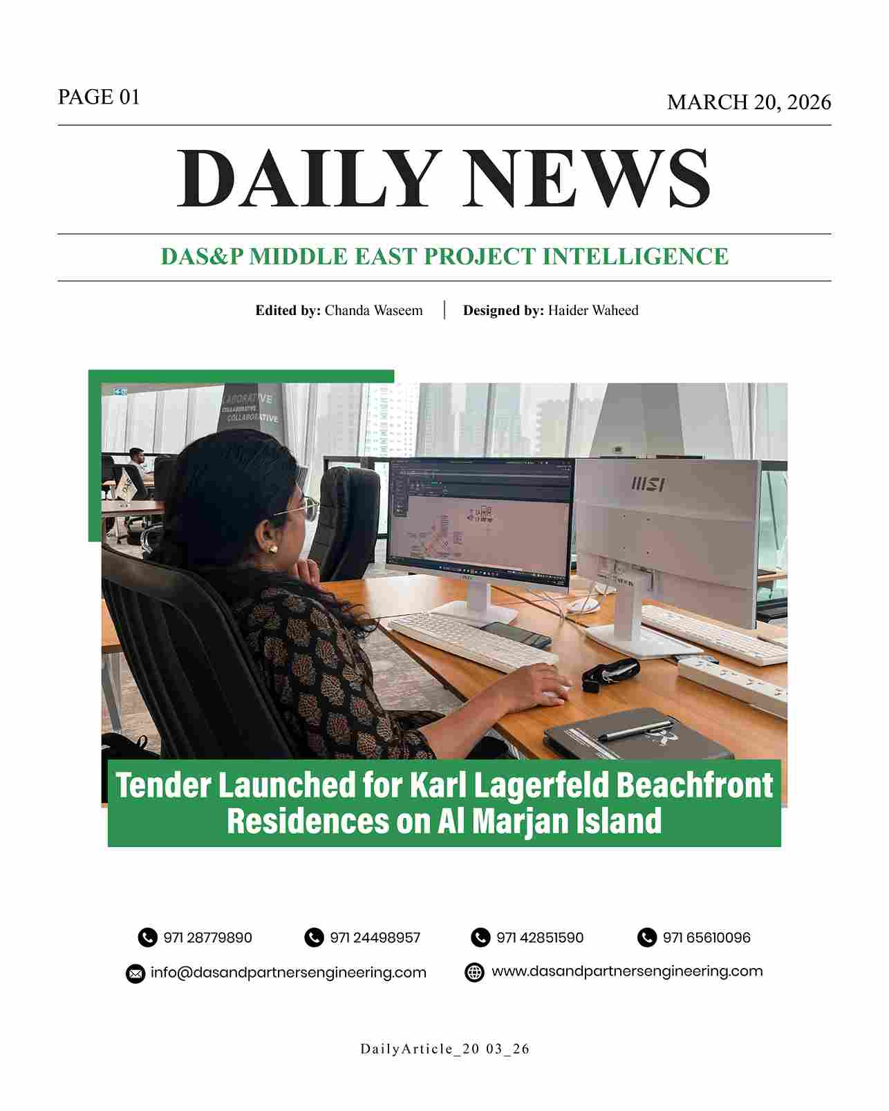 Daily News with DAS&P - 20th Mar 2026