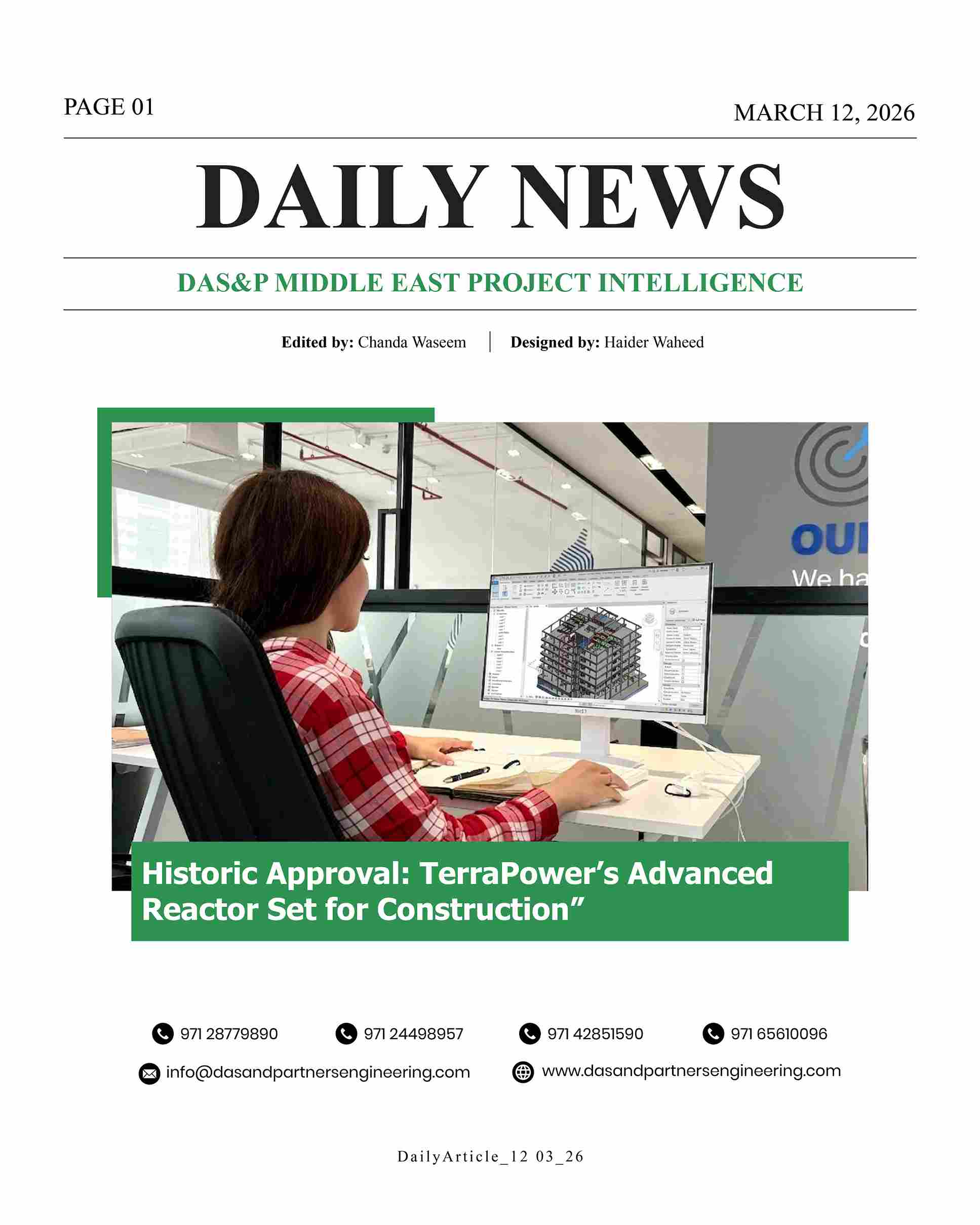Daily News with DAS&P - 12th Mar 2026