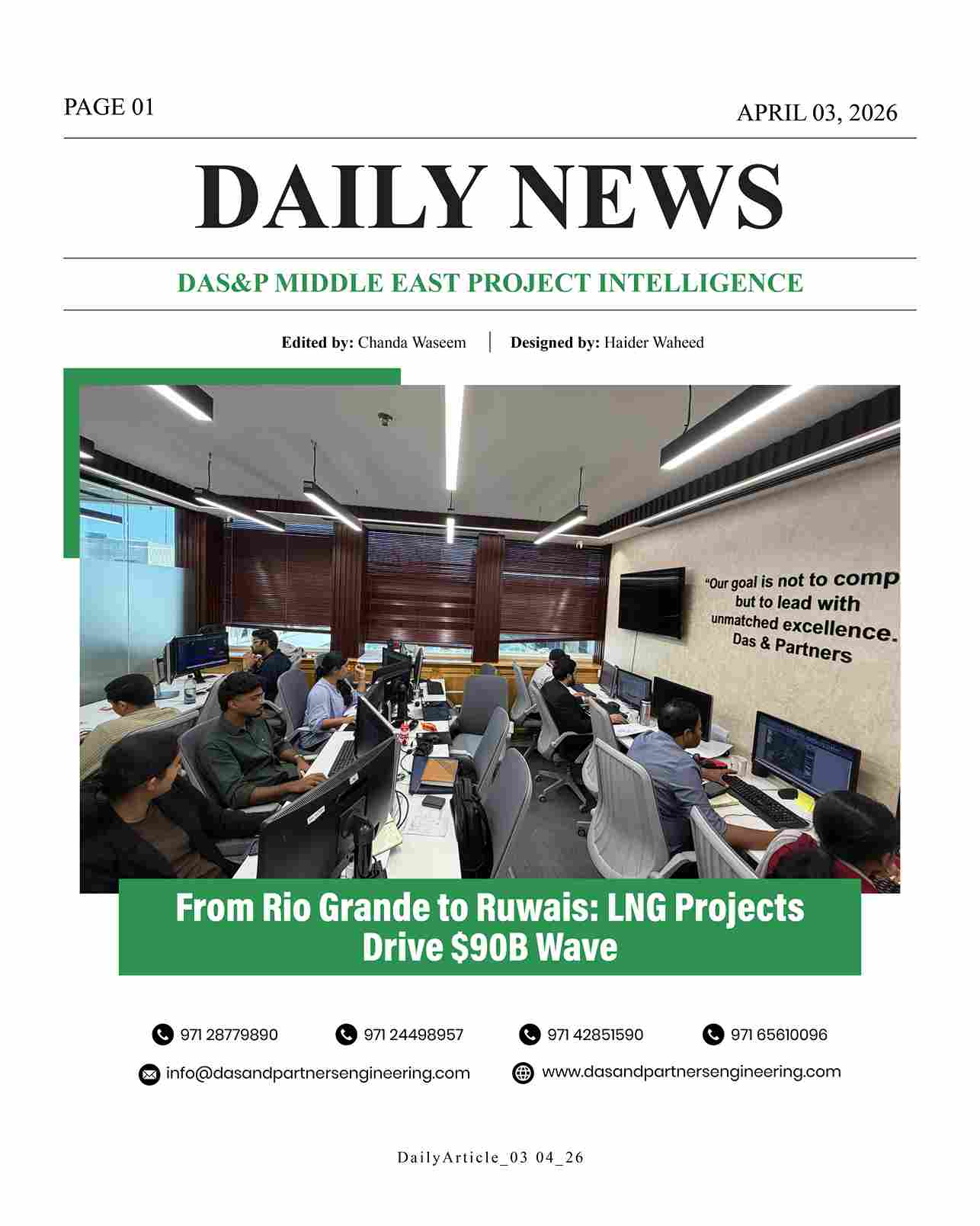 Daily News with DAS&P - 3rd Apr 2026